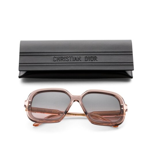 DIOR Dark Brown 57mm Square Sunglasses - Picture 1 of 2